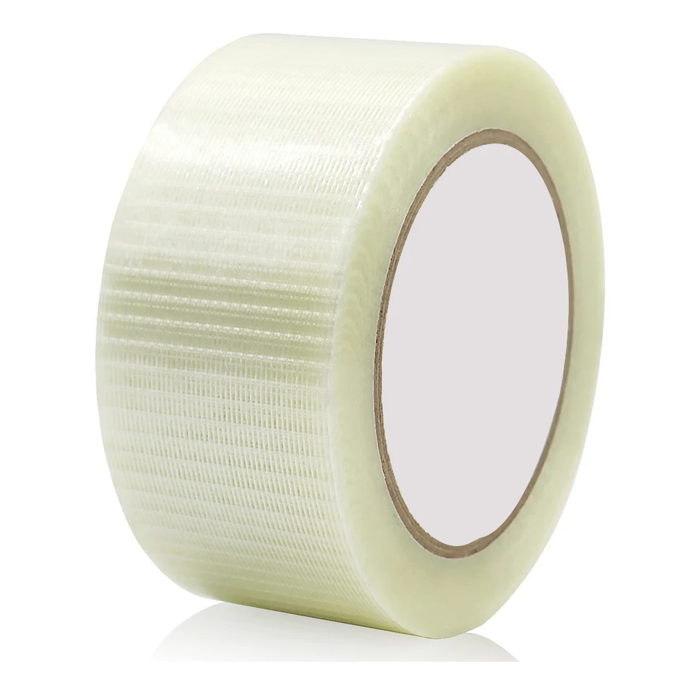 

25M Grid Fiber Tape Extra Strong Crossweave Fibreglass Reinforced Filament Tape Transparent Duct Tape