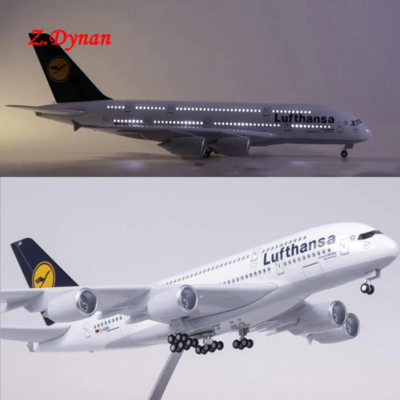 1/160 масштаб самолет Airbus A380 Lufthansa модель самолета Германия литье под давлением
