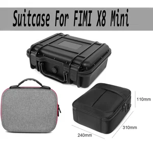 for xiaomi fimi x8 mini storage bag hard shell suitcase waterproof portable drone storage case professional carrying case free global shipping