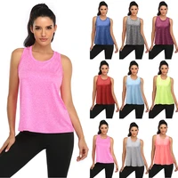 2021 new women yoga vest sleeveless shirts fitness sports running shirts gym athletic workout tank tops singlet sportswear loose