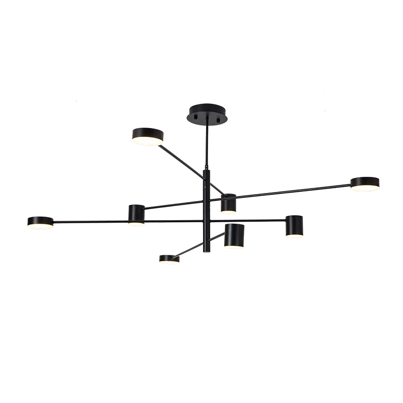 

Modern Fashion Black Gold White Long Led Ceiling Suspended Chandelier Light Lamp for Hall Kitchen Living Room Loft Bedroom
