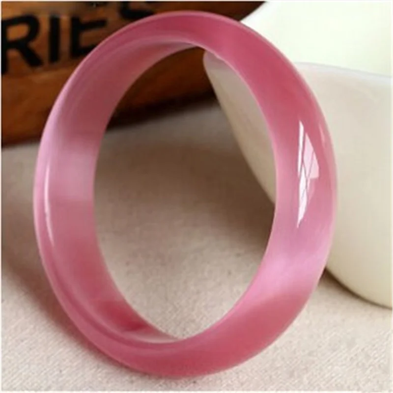 

Hot selling natural hand-carved Pink purple- jade Bangle56-62mm fashion Accessories Men Women Luck Gifts Amulet for