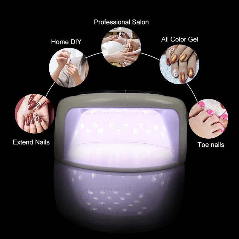 72 Вт УФ Сушилка для ногтей маникюра 39 СВЕТОДИОДОВ ЖК дисплей портативная лампа