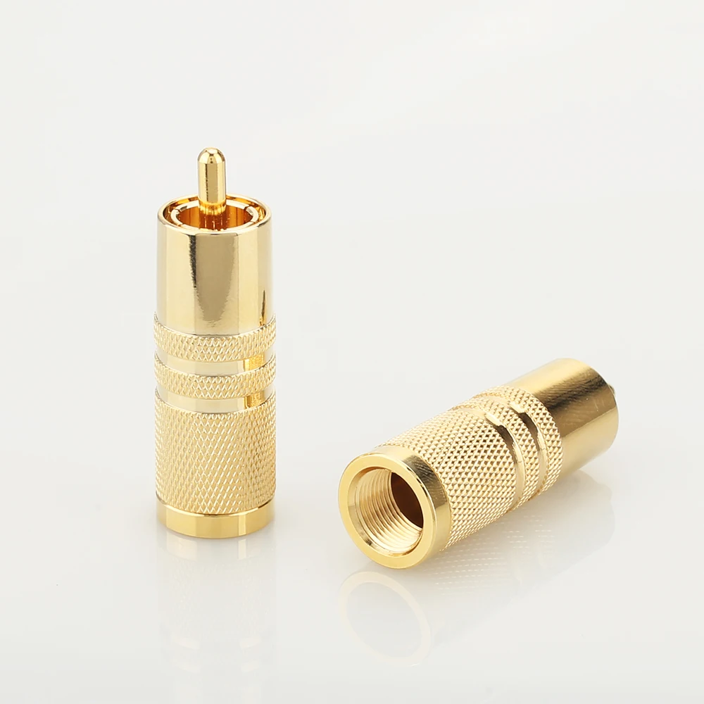 Высококачественный Штекерный разъем RCA серии SRCA VB448G с позолоченной пластиной