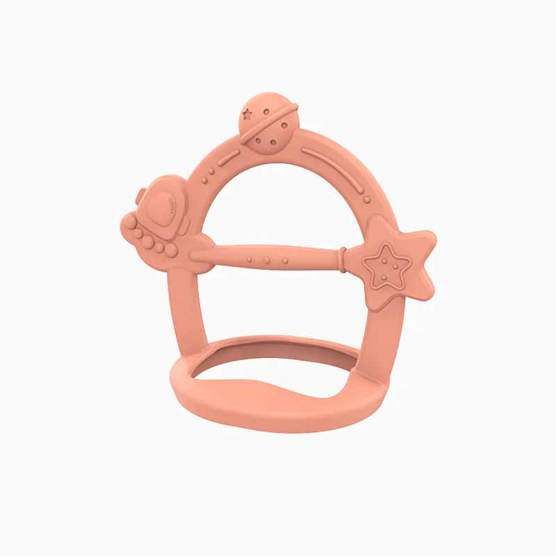 

1 Pcs Baby Cartoon Bracelet Style Teether Multifunction Silicone Teeth Grinding Ring Baby Stop Eating Finger Toys
