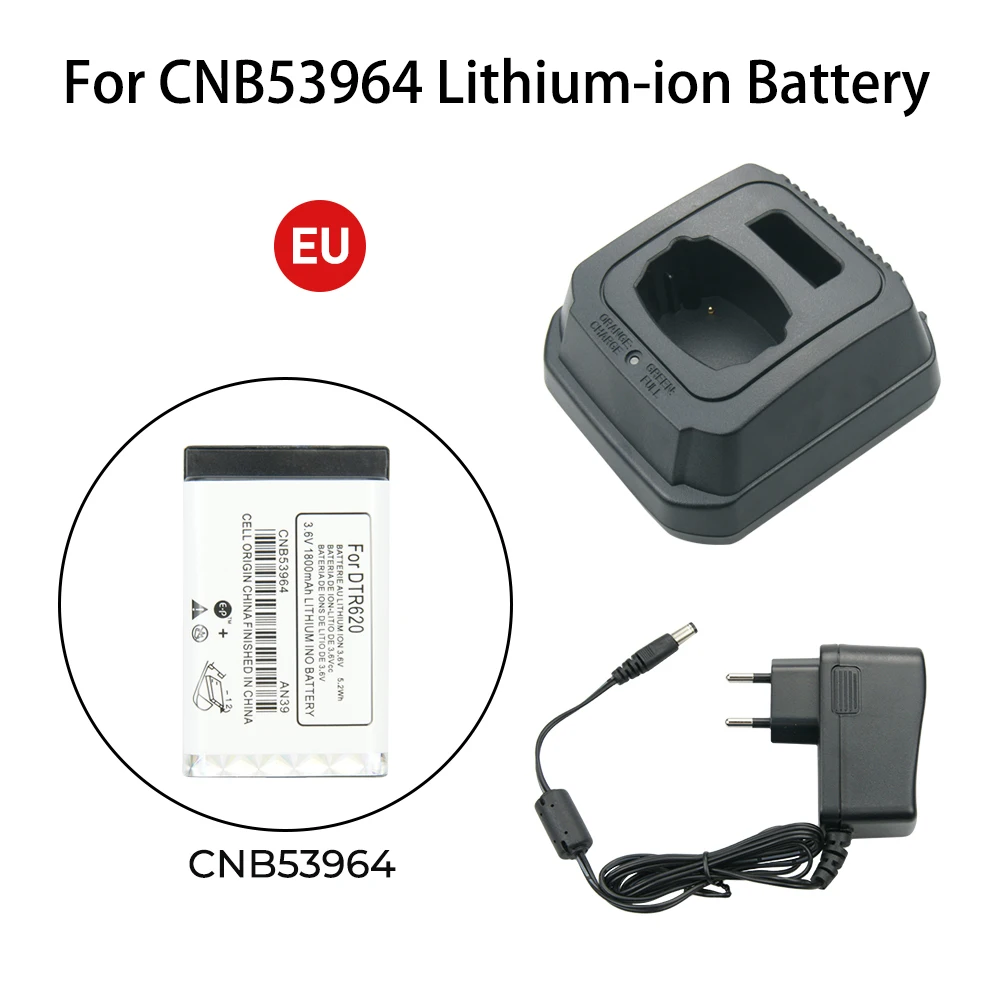 Cargador de bater&iacute;a CNB53964, Base de repuesto para Motorola DTR620 DTR650, Radios bidireccionales, cargador de bater&iacute;a de iones de litio, 10 Uds.-1