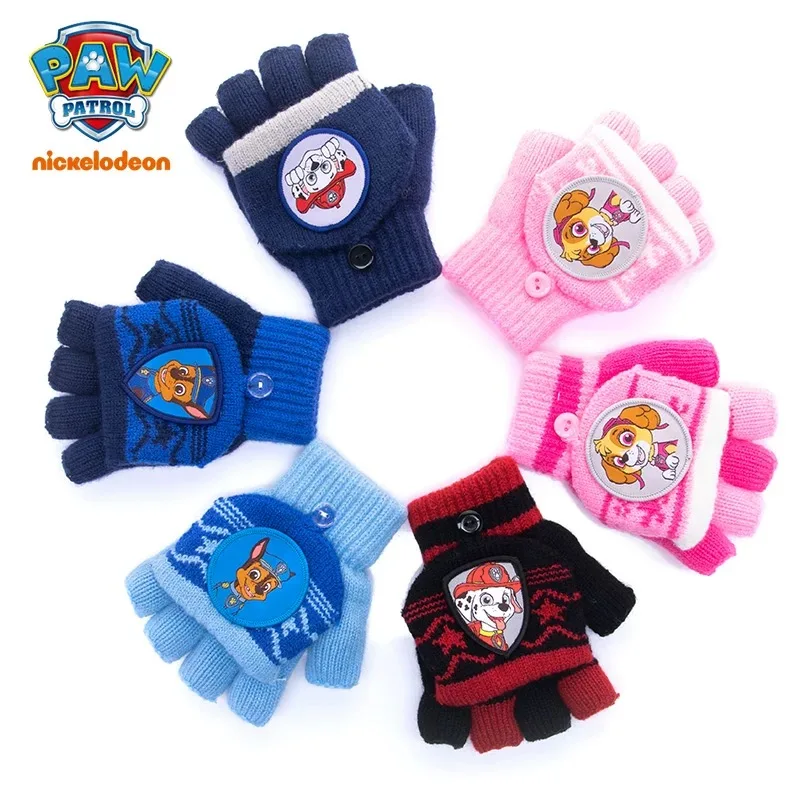 1 пара перчаток из натуральной лапы для патрурования девочек и мальчиков осенне