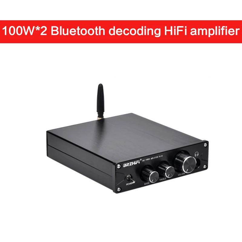 

100W*2 Enthusiast Home Power Amplifier Dual 3116 High-power High-fidelity Bluetooth 5.0 Audio Amplifier with 9018 Decoding