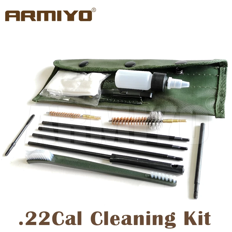 Набор для чистки ствола ружья Armiyo 11 шт./компл. 22Cal 5 56 мм чистящие щетки с