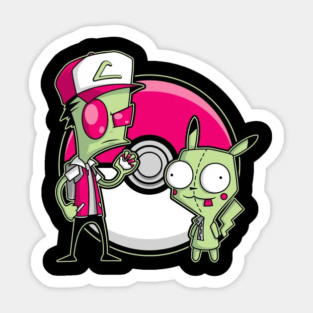 1 шт. Po GIR mon Захватчик Зим наклейка переводная картинка для машины Стайлинг