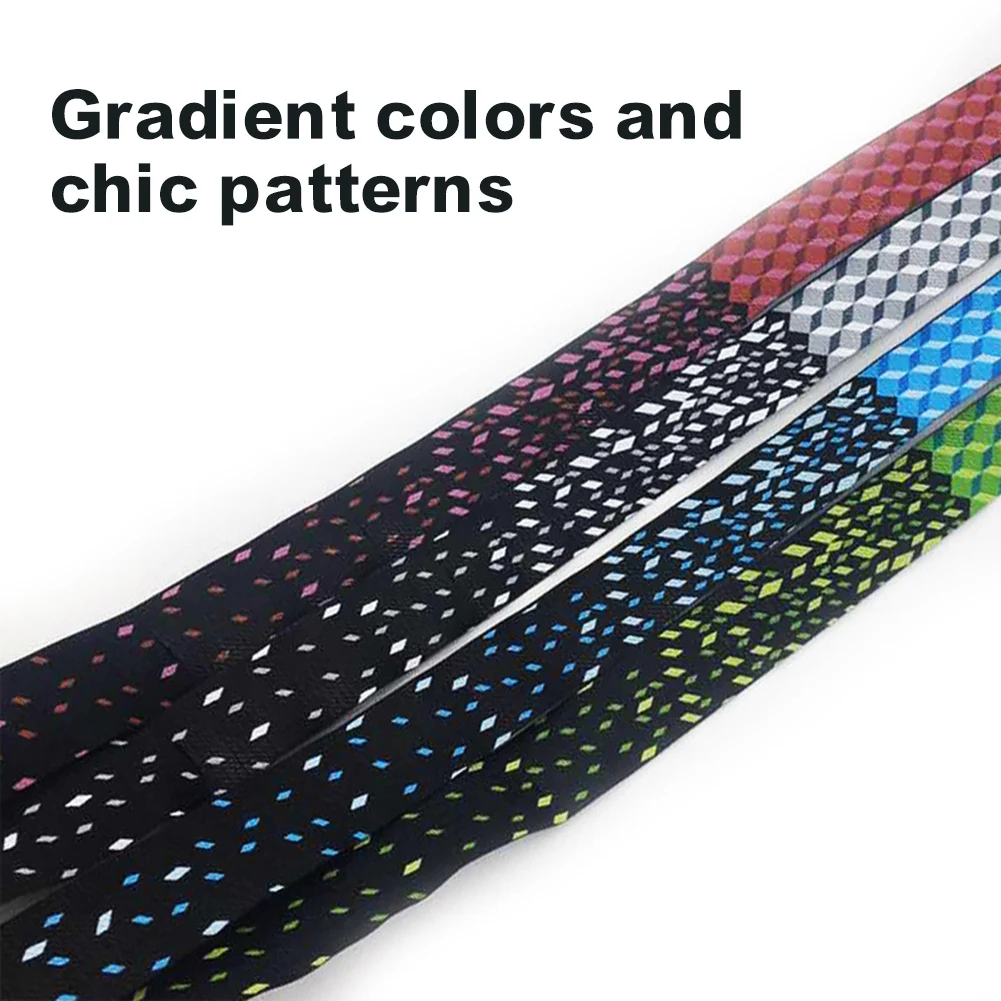 

2Pcs Bike Handlebar Tape Adhesive Back Non-Slip Handlebar Wraps with Bar End Plug, 2150*30 mm