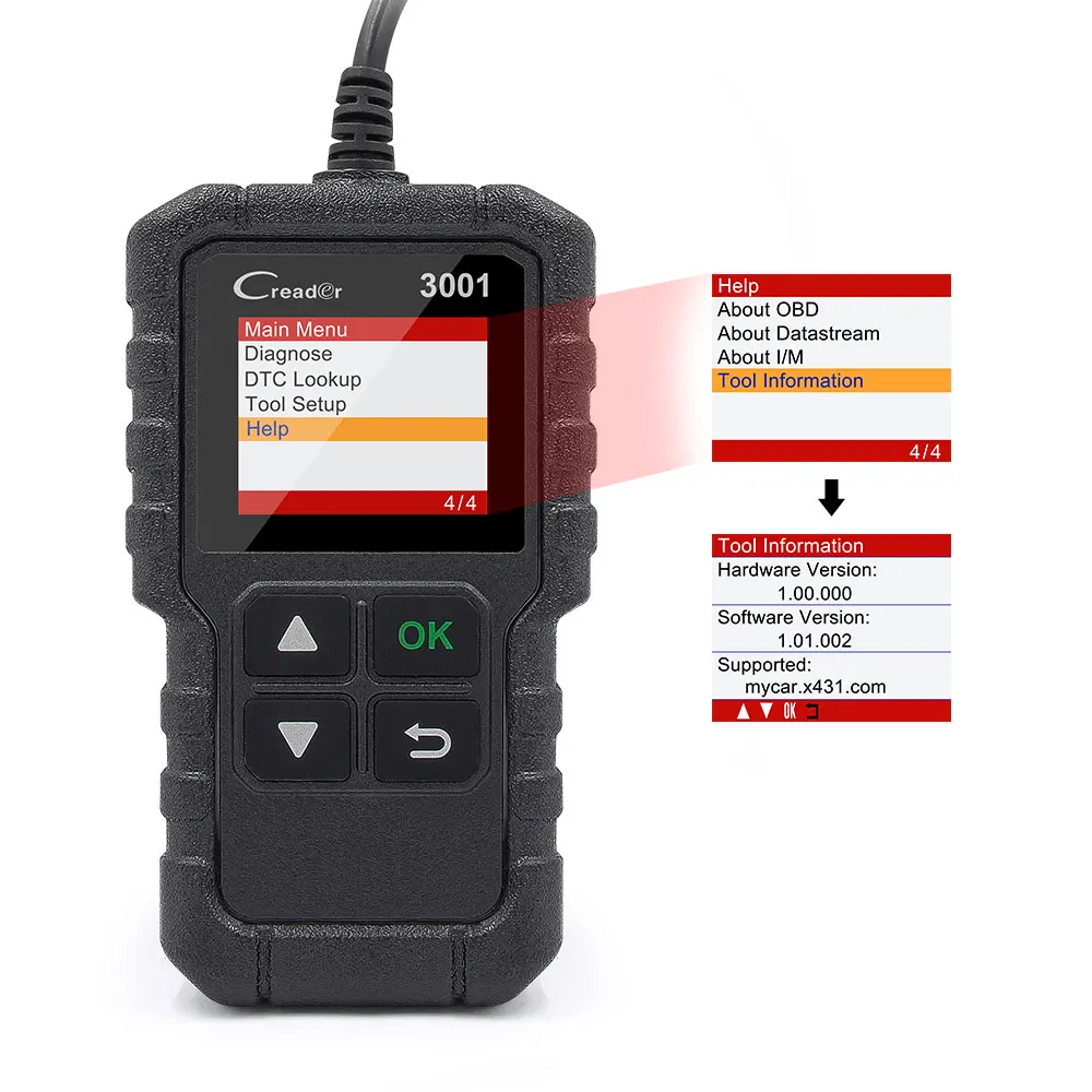 Новейший LAUNCH X431 CR3001 с многоязычным кодовым диагностическим сканером OBD OBD2 Диагностический Инструмент лучше, чем AD310 ELM327
