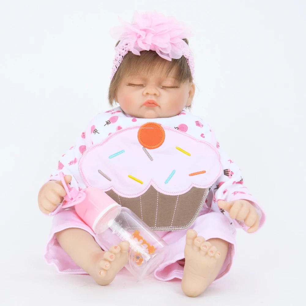 Новый Дизайн 50 см Экологичная PP Coton Кукла Reborn Baby Kid для сна Playmate Игрушки раннего