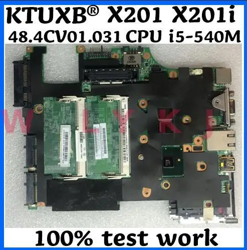 48.4CV01.031 относится к Lenovo ThinkPad X201 X201i ноутбук материнская плата FRU 63Y2064 процессор i5-540M