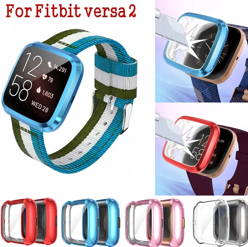 Сменный защитный чехол-рамка для часов Fitbit versa 2 ремешок браслета Ультратонкий