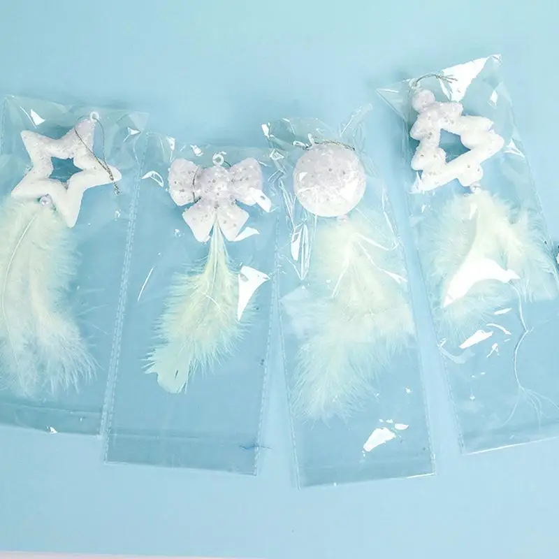 DIY рождественские украшения подвески для дома Рождественский набор из 4 шт. белая