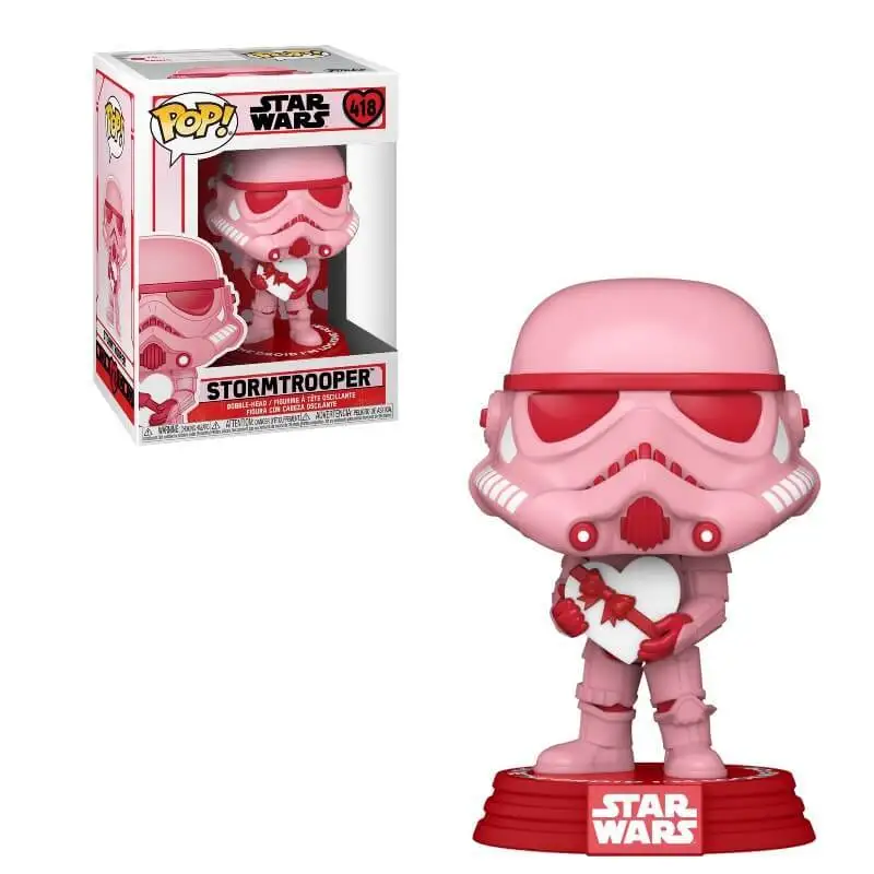 Фигурка Star Wars Funko POP! Valentines Stormtrooper w/ Heart (Stormtrooper 418) | Игрушки и хобби
