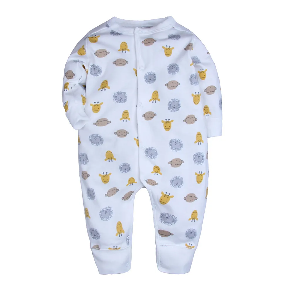 Pijama infantil; одежда для малышей; пижамы-комбинезоны для девочек; пижамы для маленьких мальчиков; комбинезон для новорожденных; ползунки для малышей - Цвет: monkey lion
