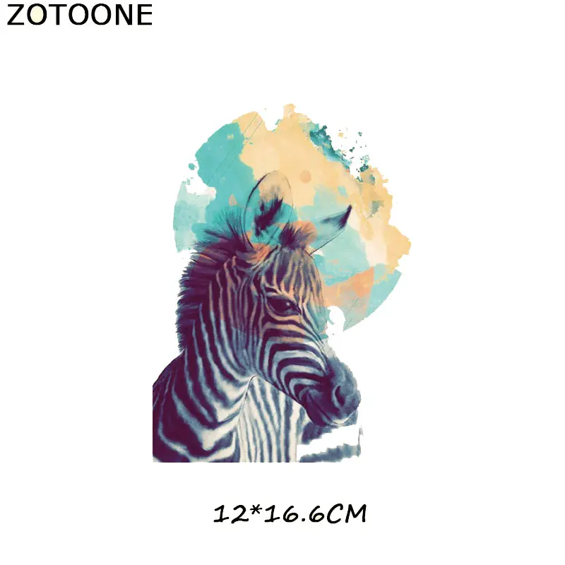 300 ZOTOONE железная нашивка, тигр, Лев, собака, животное, пластырь для одежды, наклейки футболка, а-уровень, моющийся, термопресс, аппликация C - Цвет: 300
