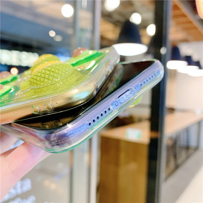 

fruit Avocado Durian female Phone Cover Case For Iphone X 11 pro Xs Max Xr 10 8 7 6 6s Plus Luxury Soft silicone Coque Fundas