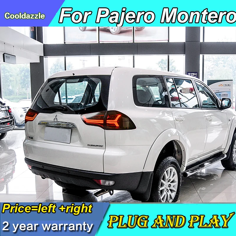 4 шт. светодиодный задний фонарь, задний светильник, черный цвет для Mitsubishi Pajero Sport Montero Sport Nativa Pajero 2009-14