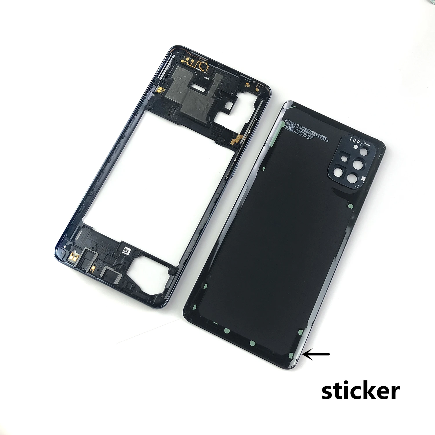 Чехол для Samsung Galaxy A71 2020 A715 A715F средняя рамка задняя крышка батарейного отсека