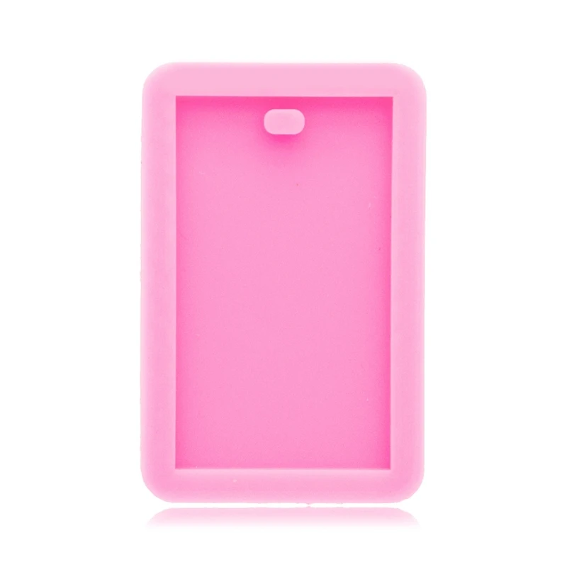 

Rectangle Tag Keychain Silicone Mold with Hole for DIY Fondant Mold Trinket Gum Luggage Tag Cake Decoration Pendant