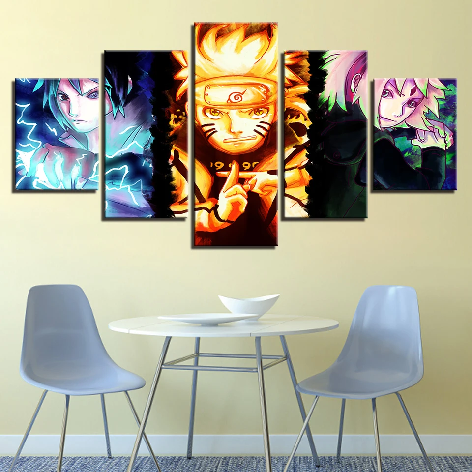 Холст абстрактные картины на стену HD принты плакаты украшения для дома 5 шт.