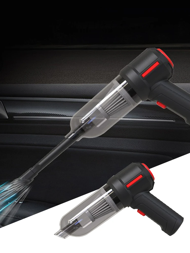 

Handheld Car Vacuum Cleaner Cordless 120W 5000Pa USB Rechargeable Battery Powered Mini Portable Vacuum For Car Home White Black