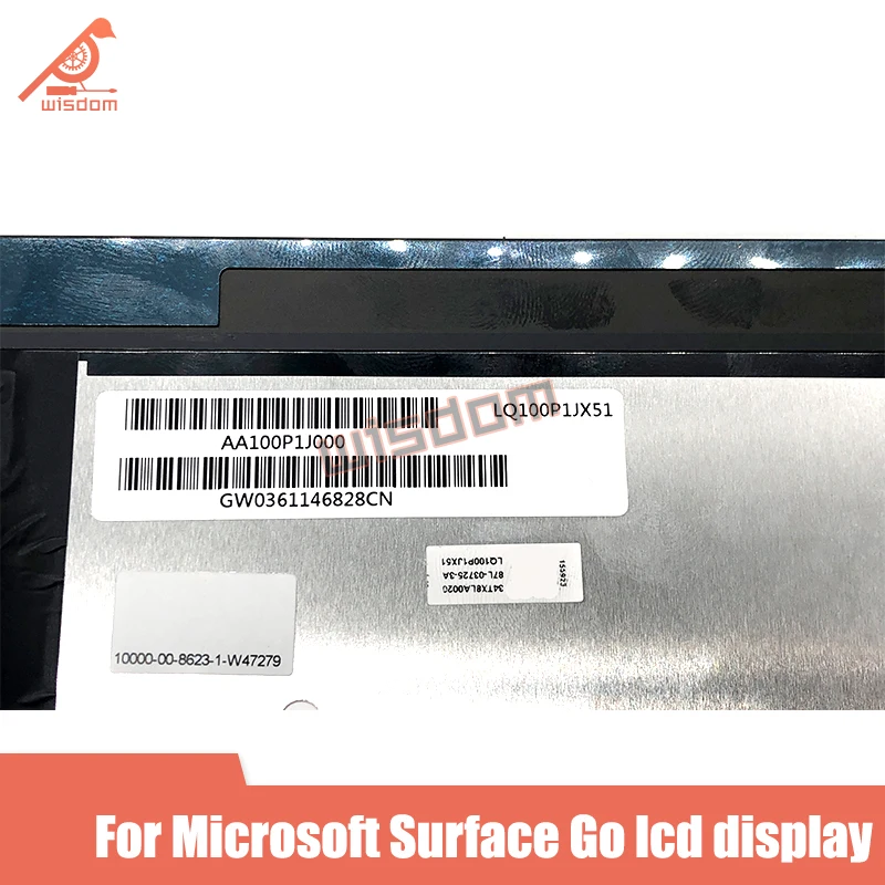 

New LCD 10.1"Display Replacement For Microsoft Surface Go 1824 LQ100P1JX51 LCD Touch Screen Glass Panel Assembly