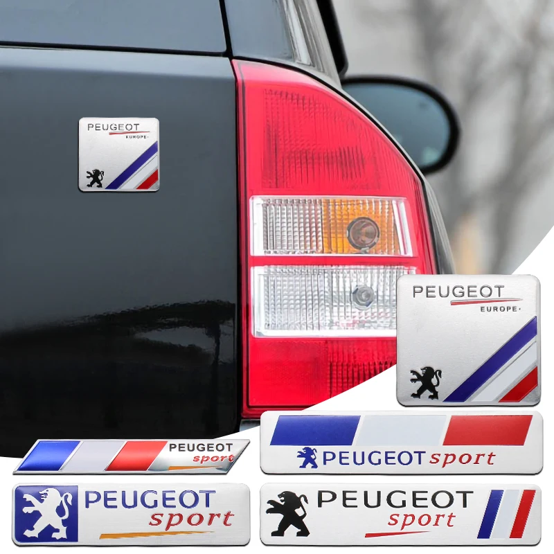 

1PC Car Styling Car Front Rear Trunk Badge Decoration Sticker For Peugeot 107 206 207 208 308 307 407 508 2008 3008 Accessories