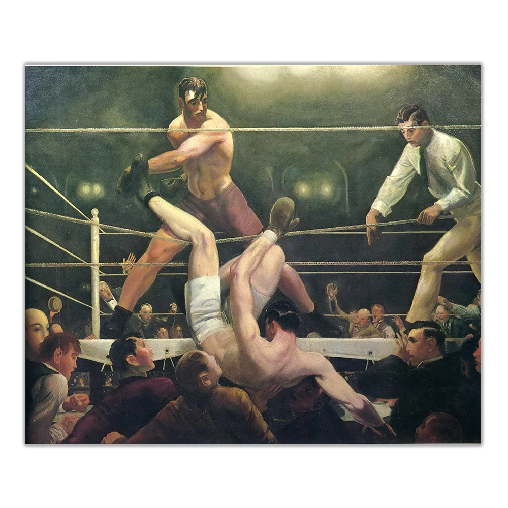 Цитон Джордж сильфон demдемпси и фирпо Canvas холст искусство живопись маслом бокс