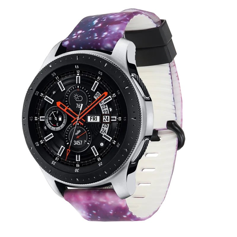 star Силиконовый ремешок для часов с принтом для huawei Watch GT 2 46 мм/GT2 Active 46 м Смарт-часы 22 мм ремешок для samsung galaxy S3 - Цвет: star