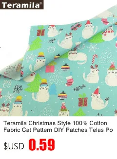 Teramila 40 см x 50 см 7 шт. цветочный дизайн хлопок саржевая Ткань DIY подушка для шитья лоскутное украшение для дома Tissu Tela