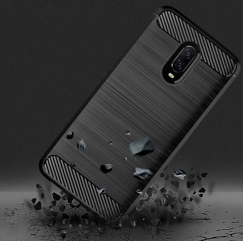 3D чехол из углеродного волокна для OnePlus 6T 6 противоударный Броня Телефон Ультра