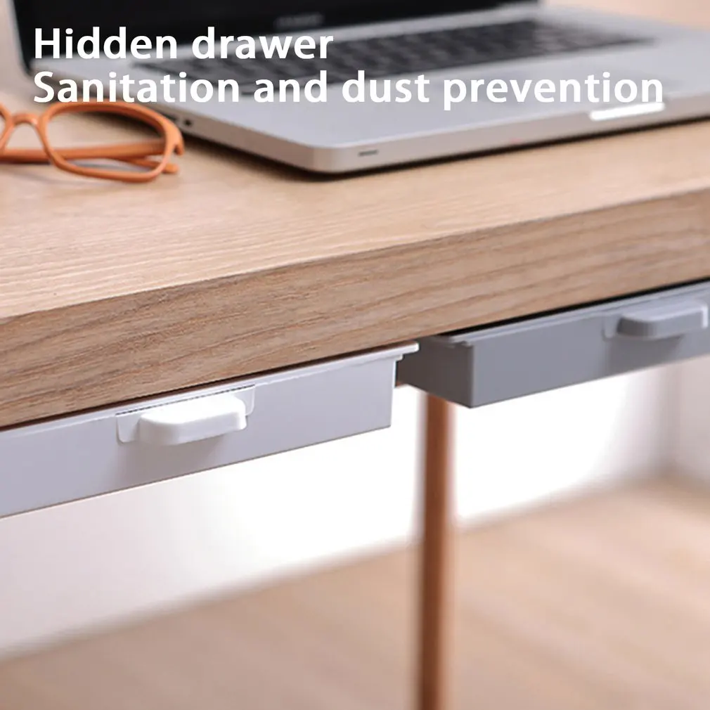 

Drawer Pencil Tray Self-Adhesive Hidden Organizer Pen Box Barrel Office Sundries Storage Box Office Stationery Organizer