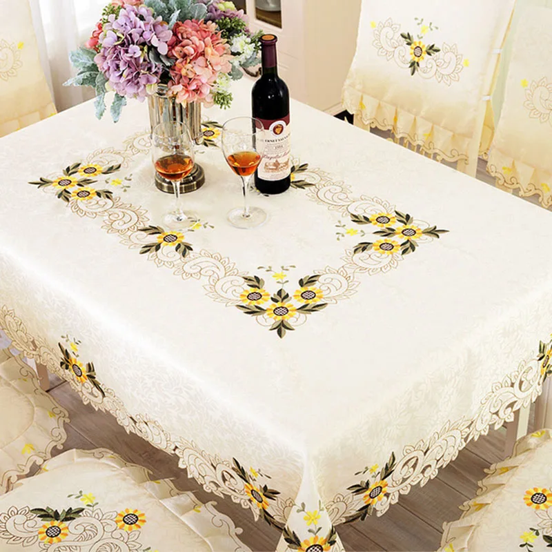Тканевая Европейская скатерть с вышивкой|Скатерти| |