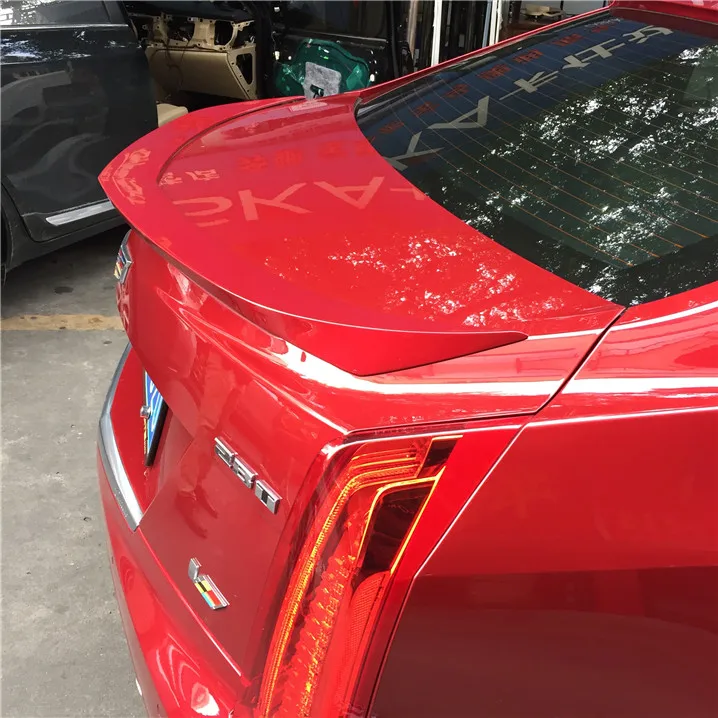 Для Cadillac спойлер ATS 2013 2016 Toyota YW ABS Пластиковый материал автомобильное заднее крыло