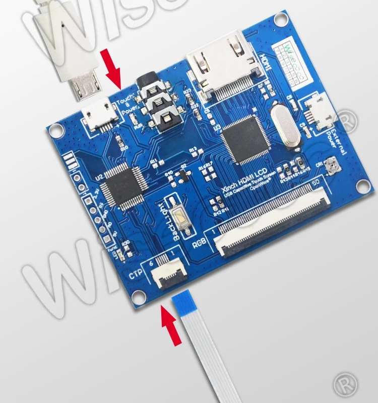Wisecoco lvds Аудио hdmi интерфейс сенсорный драйвер платы Поддержка 2 к 4 к источник сигнала Поддержка Android Linux системы