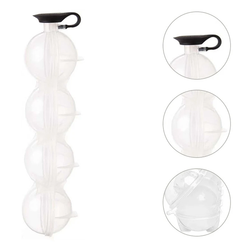 

5Pcs Ball Ice Molds Sphere Round Ball Ice SquareDIY Home Bar Party Cocktail Use Ice Cream Moulds