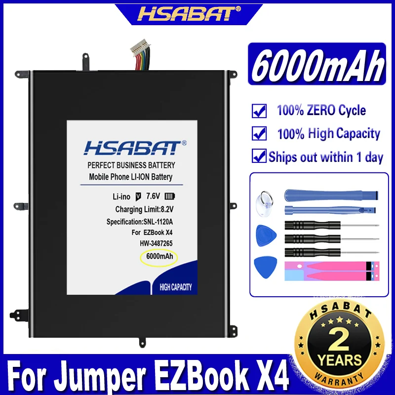 Аккумулятор HSABAT 30154200P 6000 мАч для Jumper EZBook X4 BBEN N14W TH140A AK14 EXO Smart E17 HW 3487265|Аккумуляторы