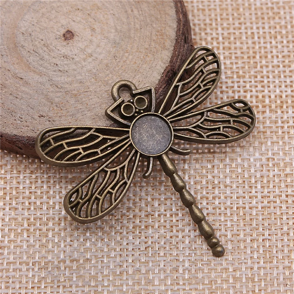 13 шт., Бронзовые Подвески в виде стрекозы, 47 х44 мм