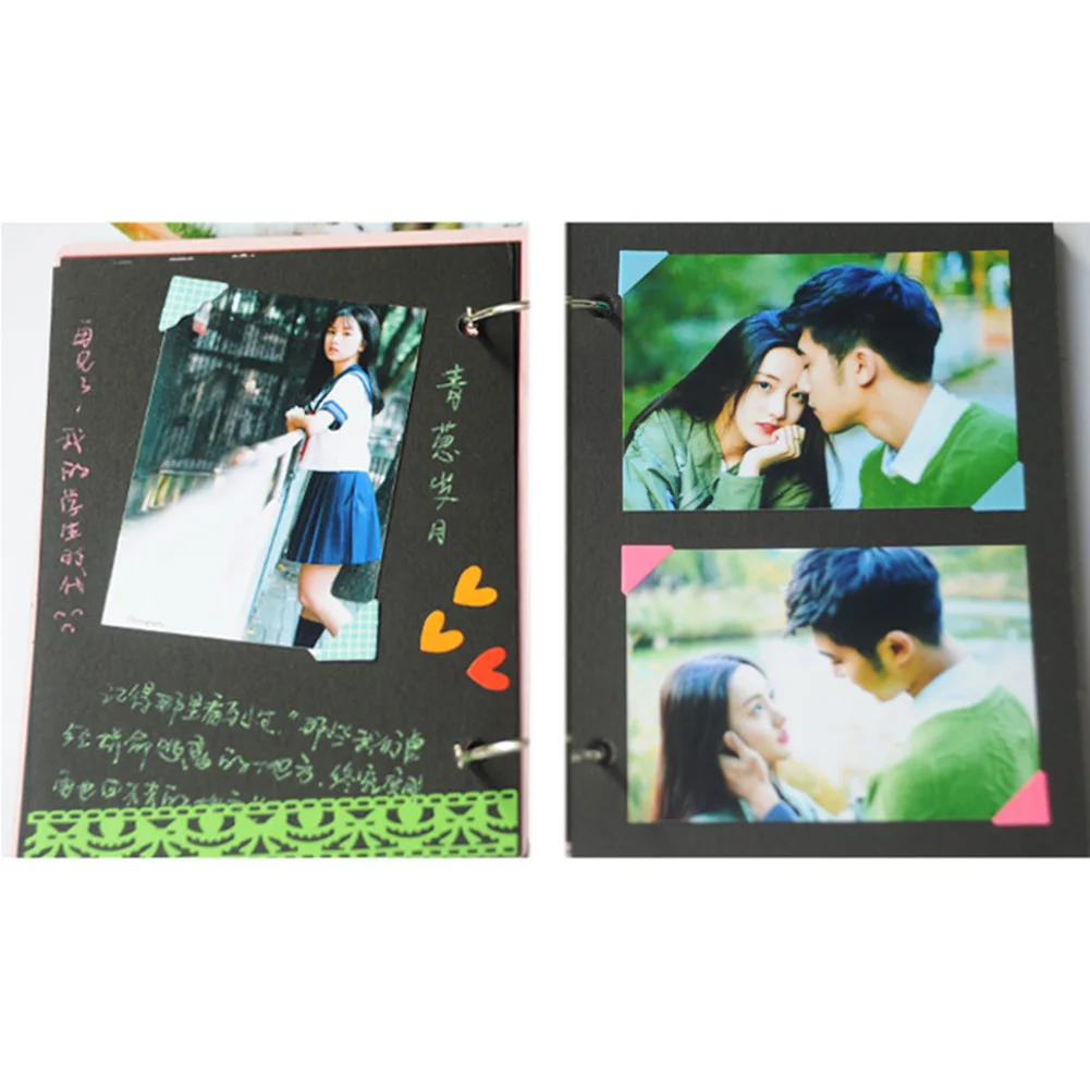 6-дюймовый дорожный фотоальбом альбом для скрапбукинга Деревянный чехол Декор