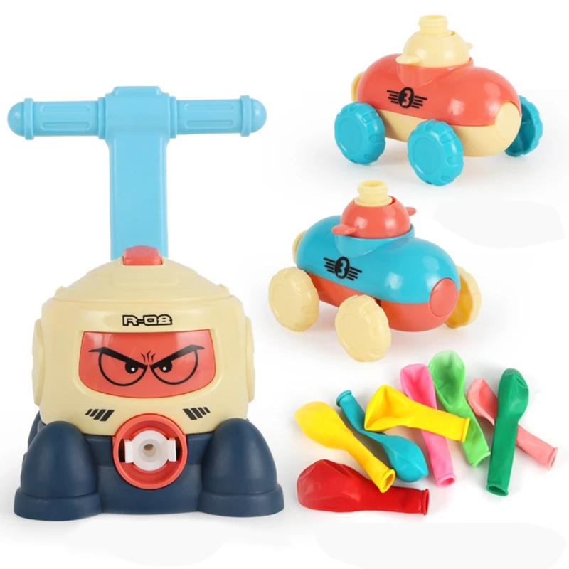 

Balloon Powered Car Balloon Racing Pneumatic Car Stick Toy Party Supplies R7RB