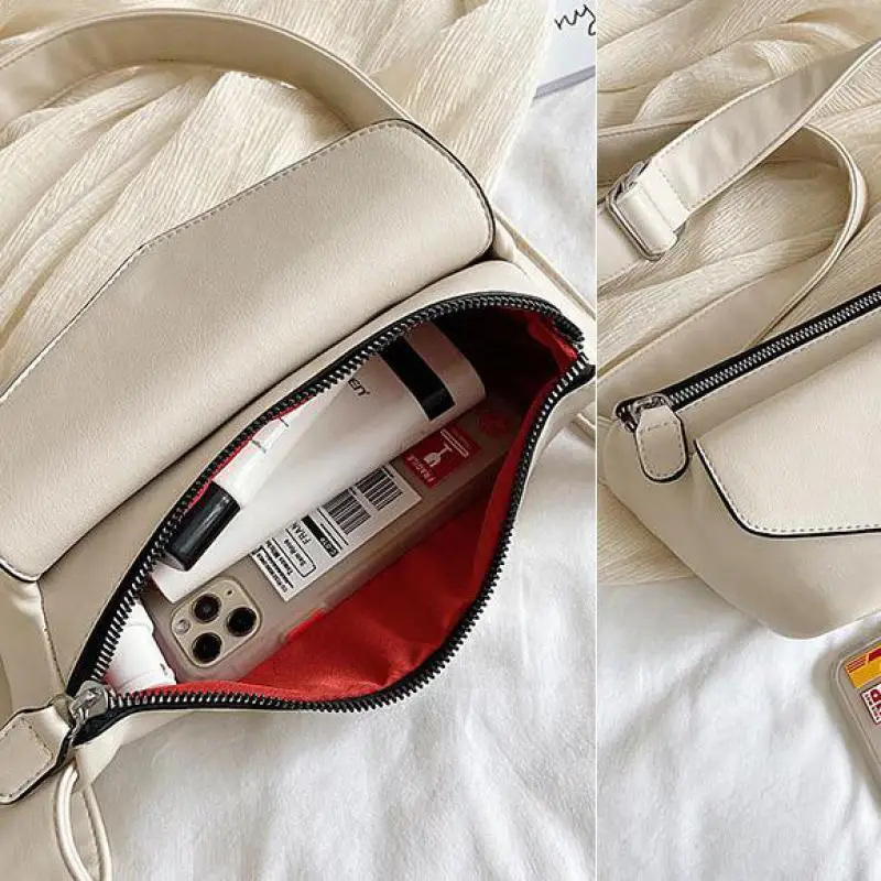 Сумка поясная женская из искусственной кожи многофункциональная черная 2020 |