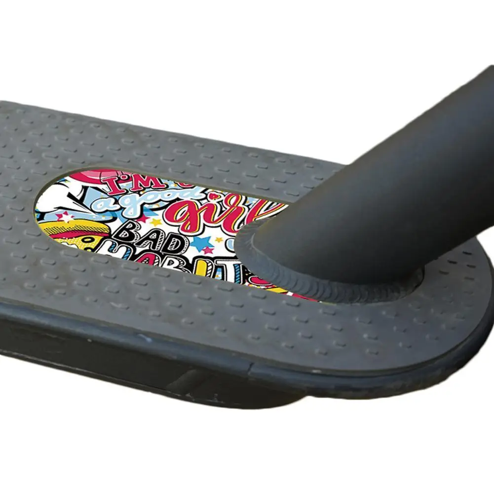 

Наклейки на педаль скутера для M365 1s, персональные украшения, Мультяшные модификации, граффити, стикер, трендовый текст