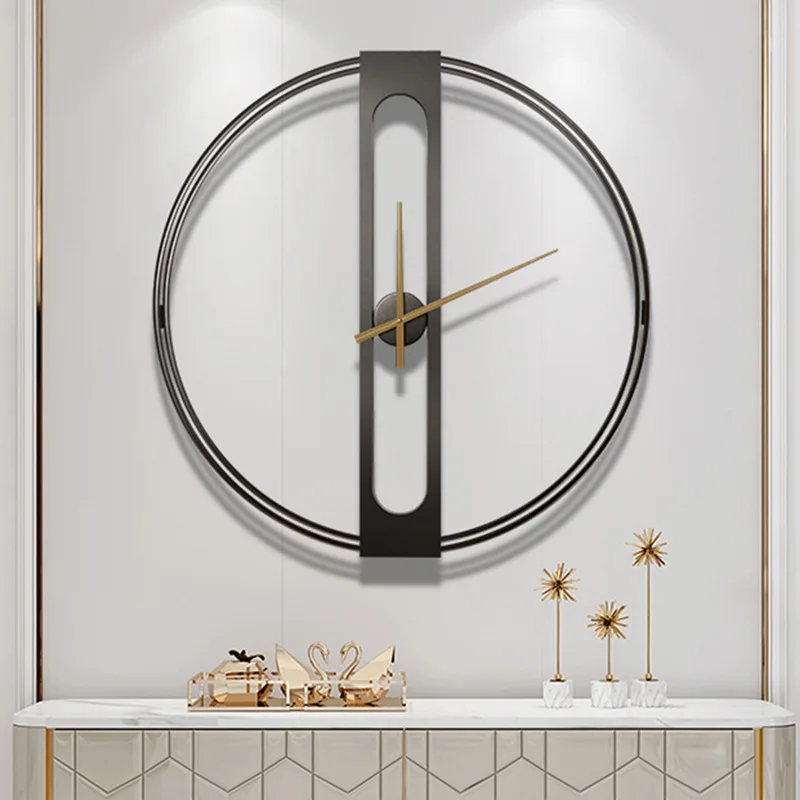 

Nordic Creative Wall Clock Fashion Mute Metal Luxury Modern Art Simple Wall Clock Bedroom Horloge Murale Home Decoration DG50WC
