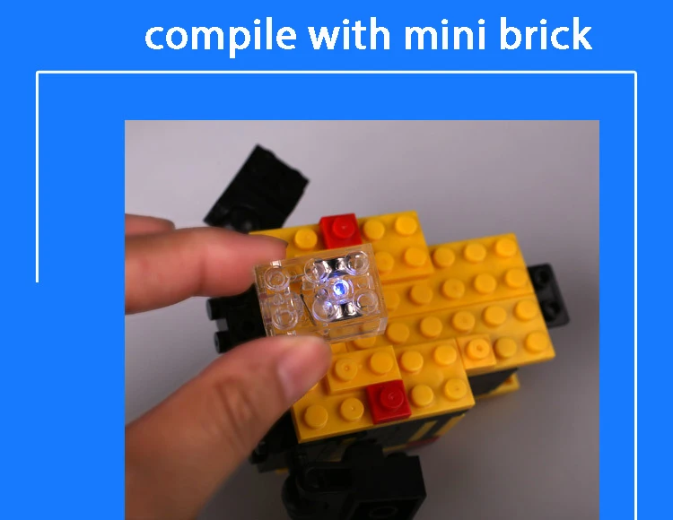 Светодиодный мини 2x3 блоки-кирпичики DIY вспышка для кирпичей строительные блоки светодиодный красный синий изменение цвета света игрушки для детей