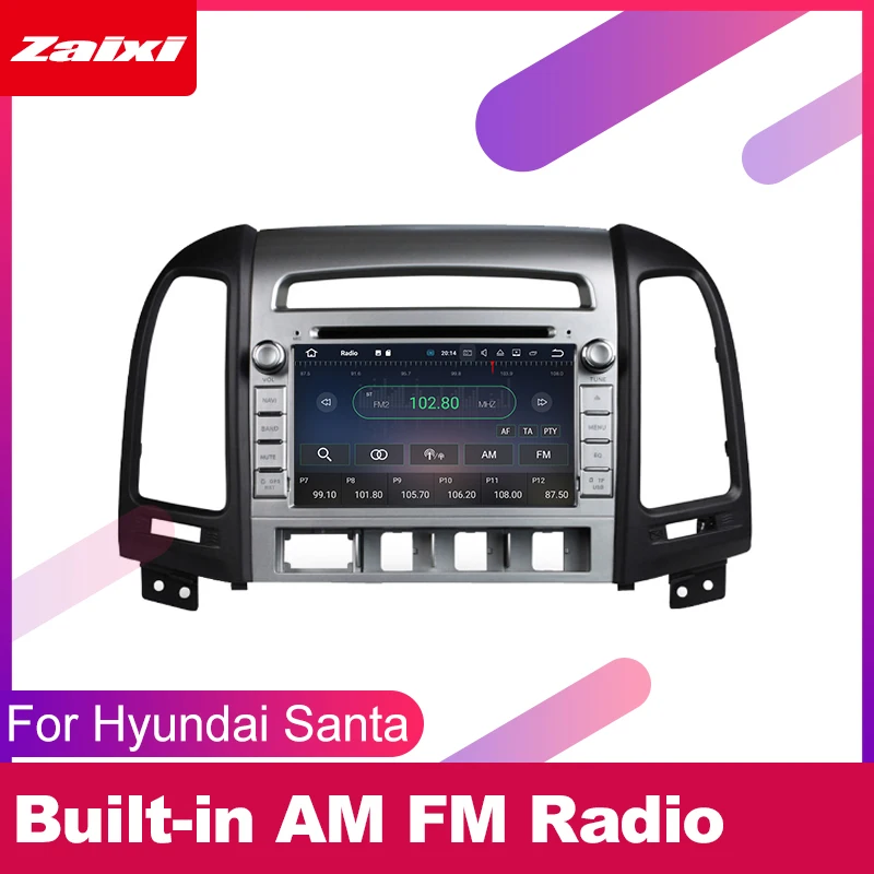 

ZaiXi For Hyundai Santa Fe 2006~2012 Car Android Multimedia System 2 DIN Auto DVD Player GPS Navi Navigation Radio Audio WiFi