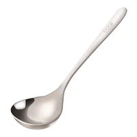 drink spoon steel ramen spoon high quality 304 stainless steel creative long handle spoon stainless steel large soup spoon